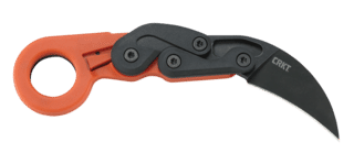 CRKT Provoke First Responder 2.47" Folding Karambit Knife with Orange Grivory handle